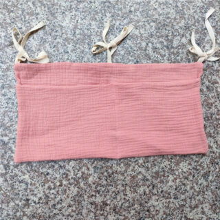 Panier de rangement en coton à suspendre au lit de bébé