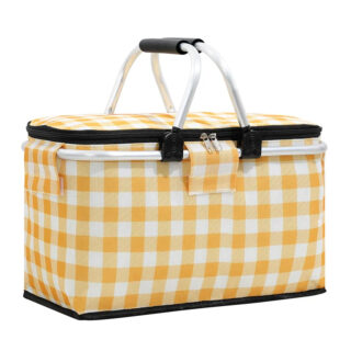 DHAEE Ensemble de pique-nique en osier pour 2 personnes avec compartiment isotherme et couverture imperméable, sangle amovible, couverts, camping, voyage, plage DHAEE Ensemble de pique-nique en osier pour 2 personnes avec compartiment isotherme et couverture imperméable, sangle amovible, couverts, camping, voyage, plage