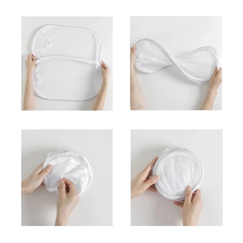 Panier pliable à linge de couleur unie – Image 4